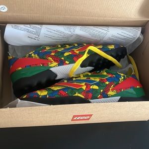 Brand new with tags Lego adidas soccer shoes for boys or girls size 1&1/2